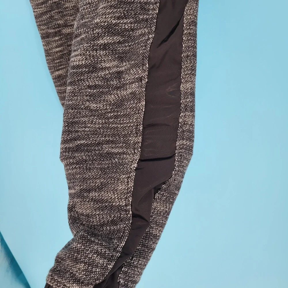 Alexander Wang Jogger Pants Womens XS Black White Marl Athleisure Knit Tapered